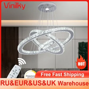 Crystal Luxury Chandelier with Remote Control